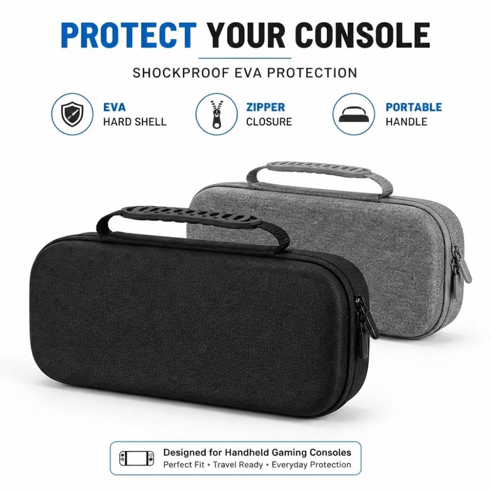 Gaming Console Handle - حقيبة حمل لجهاز الألعاب المحمول EVA،