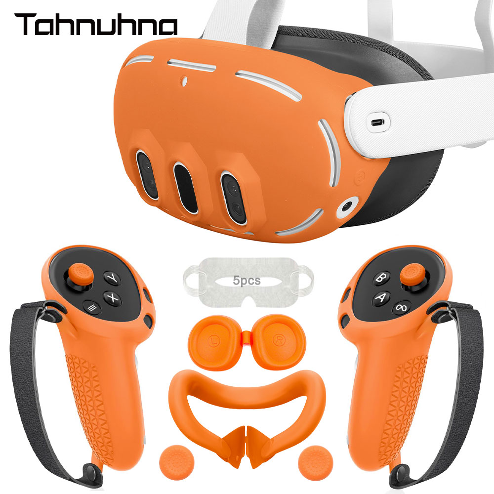 Vr Lens Protector - مجموعة الغطاء الواقي من السيليكون لـ