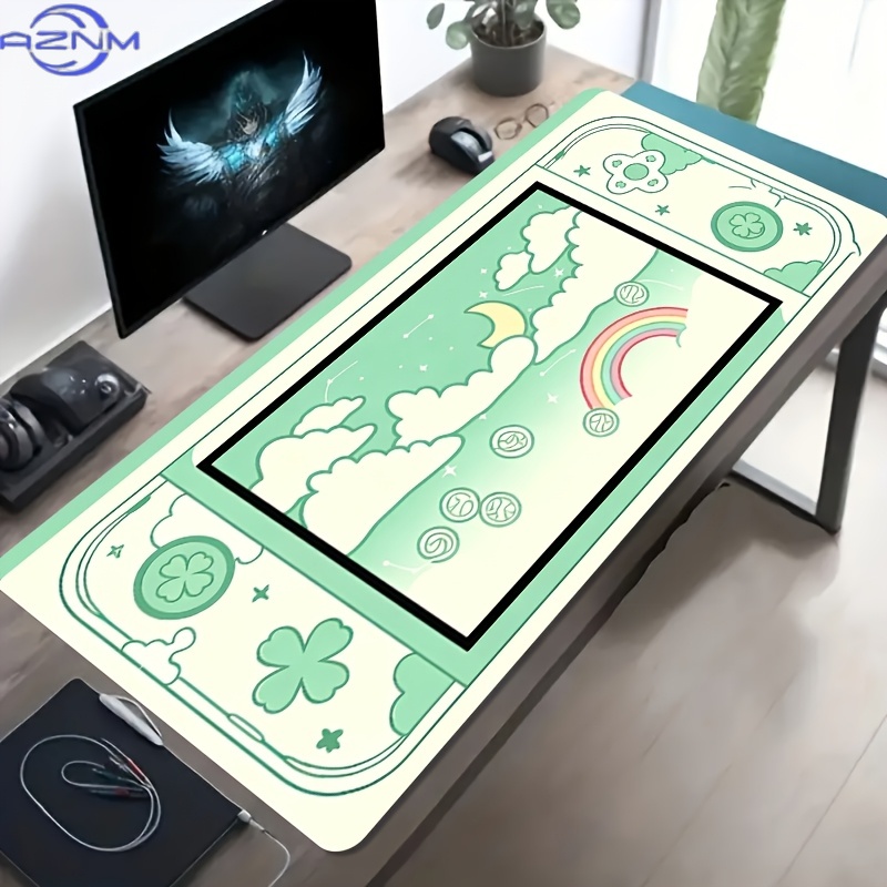 Gaming Console Drawing - لوحة ماوس كبيرة الحجم للألعاب الإلكترونية،