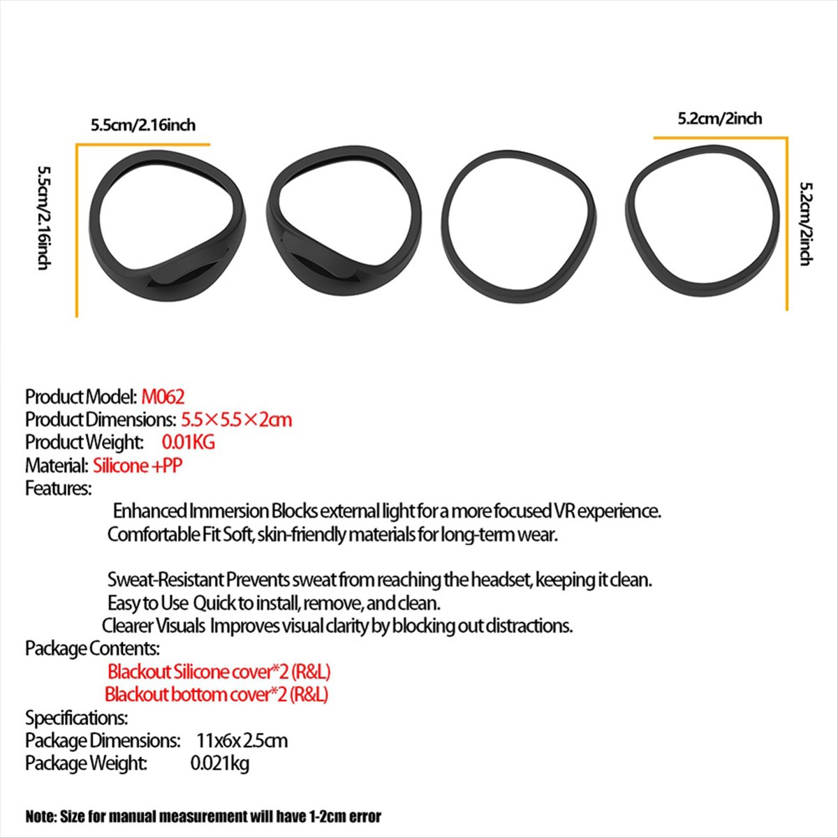 Vr Lens Protector - واقي عدسة الواقع الافتراضي بإطار عدسة