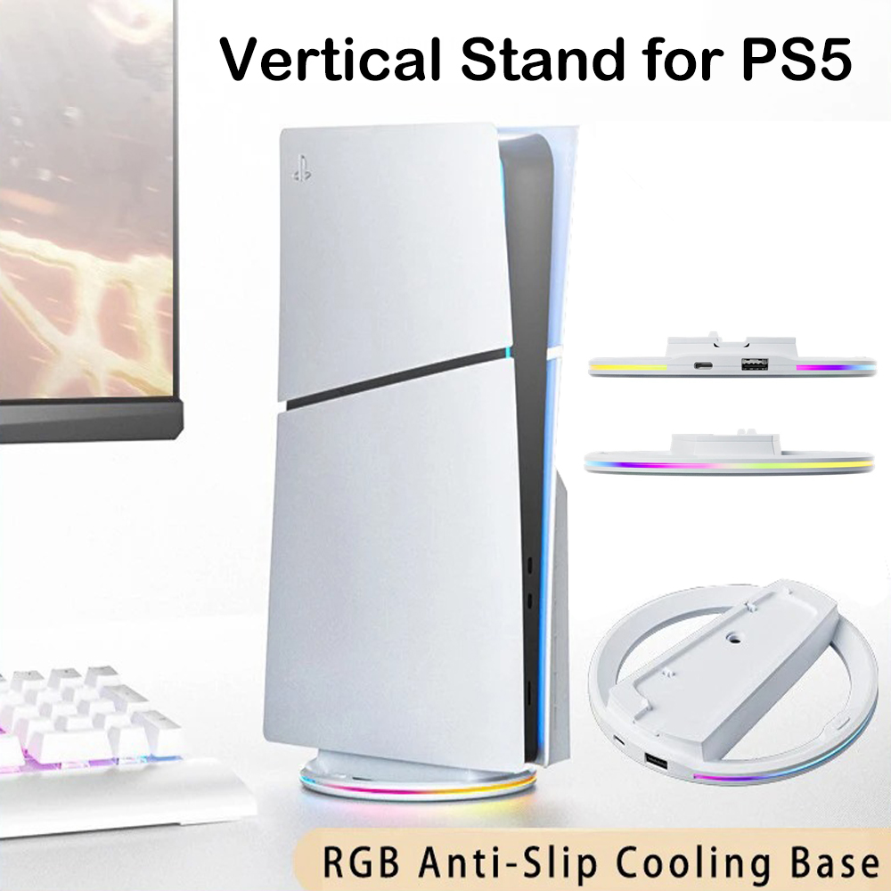 قاعدة تبريد RGB عمودية لجهاز P - مراجعة Sony Console Ps5 Slim وسعره