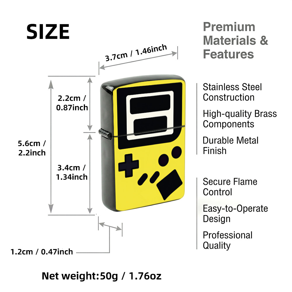 ولاعة ألعاب ريترو بتصميم قابل  - مراجعة Retro.Gaming Console Yellow وسعره