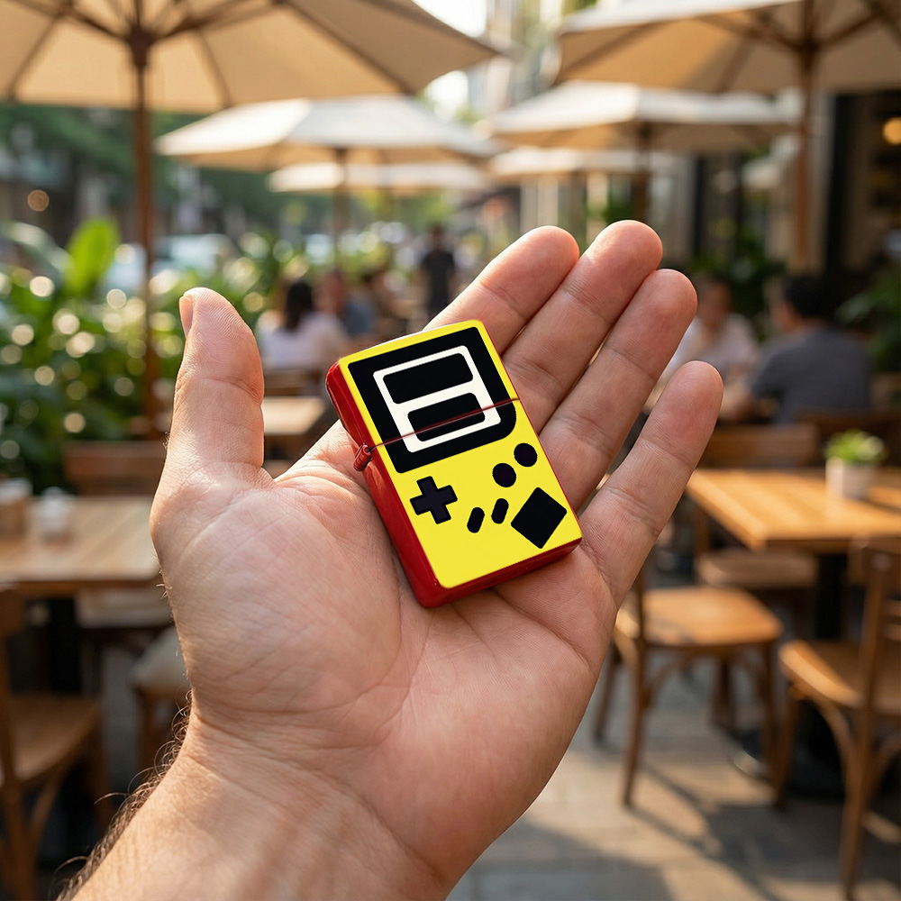 ولاعة ألعاب ريترو بتصميم قابل  - مراجعة Retro.Gaming Console Yellow وسعره