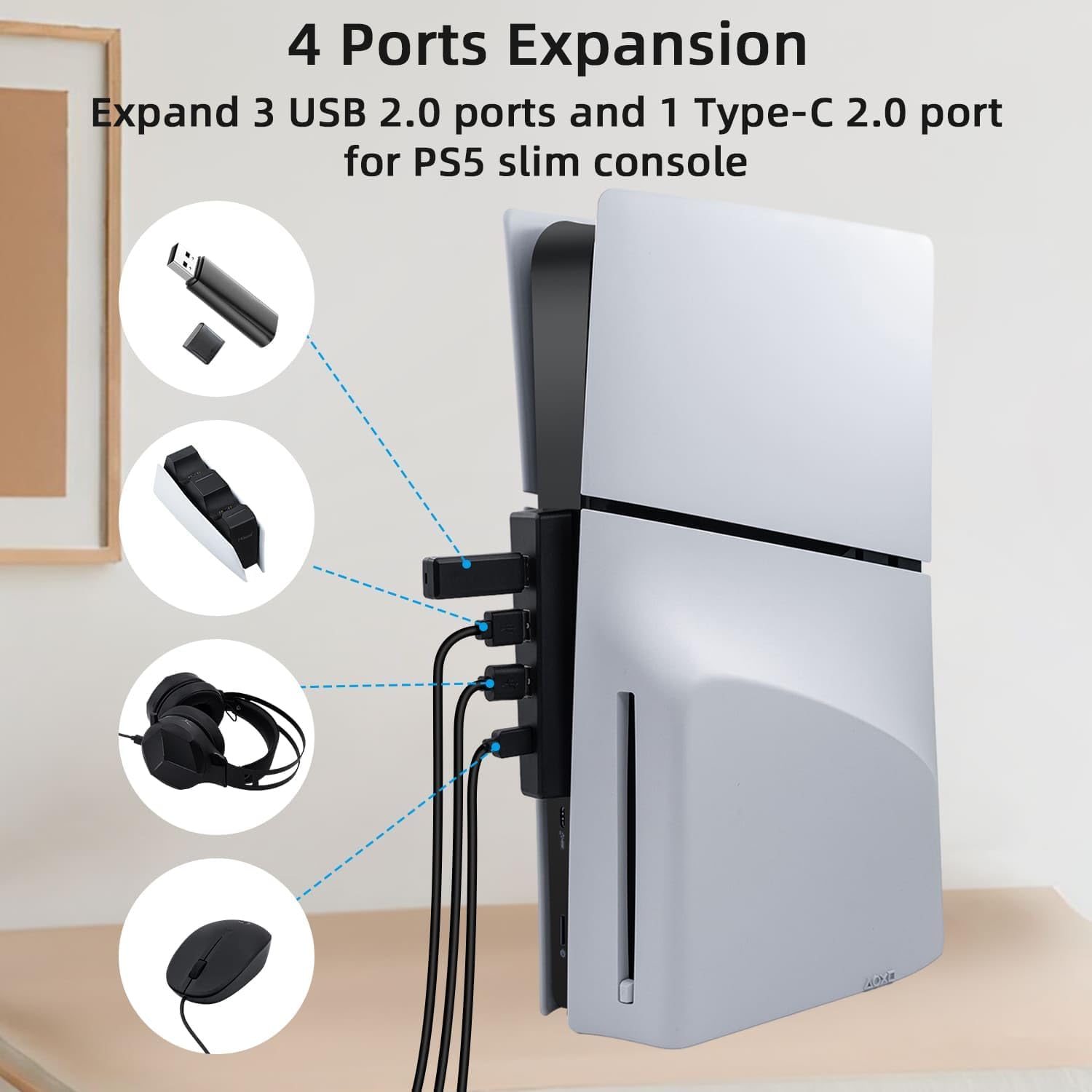 محور USB للقرص النحيف PS5 ، 4  - مراجعة Sony Console Ps5 Slim وسعره