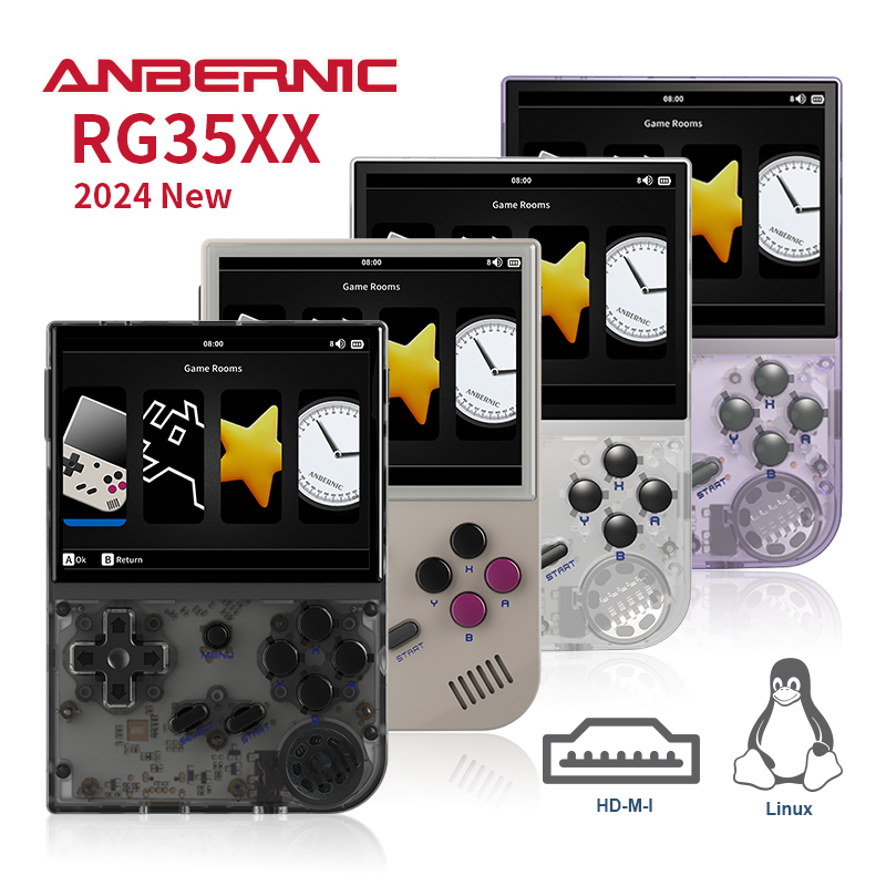 ANBERNIC 2024 جديد RG35XX ريتر - مراجعة Gaming Console Under 5000 وسعره