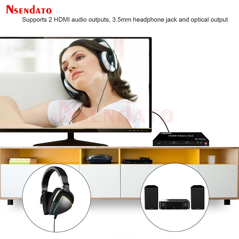 محول HDMI ماتريكس 6x2 بدقة 4K  - مراجعة Gaming Console Bundle وسعره