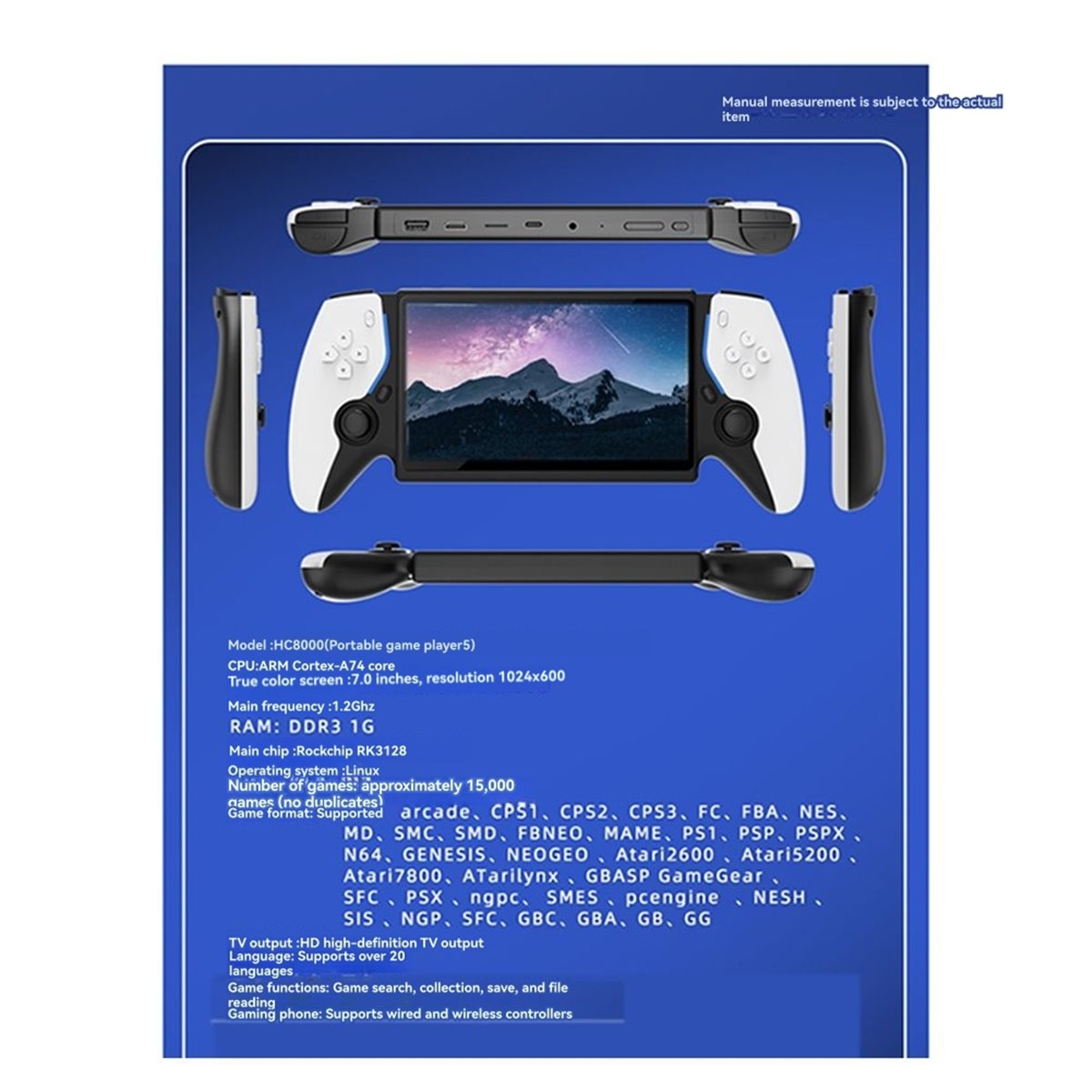 Y828A~! # جهاز ألعاب محمول بحج - مراجعة Gaming Console Handle وسعره