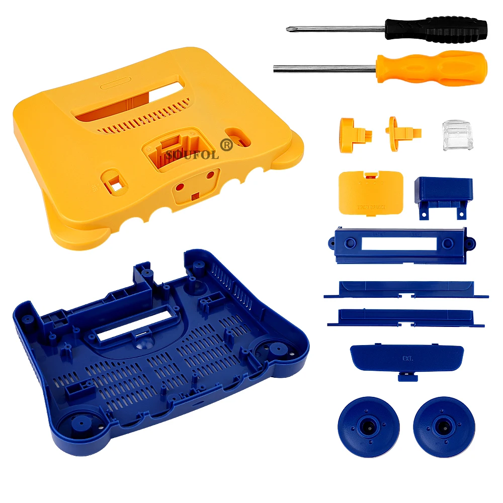 محدودة الأصفر الأزرق ل N64 ريت - مراجعة Retro.Gaming Console Yellow وسعره